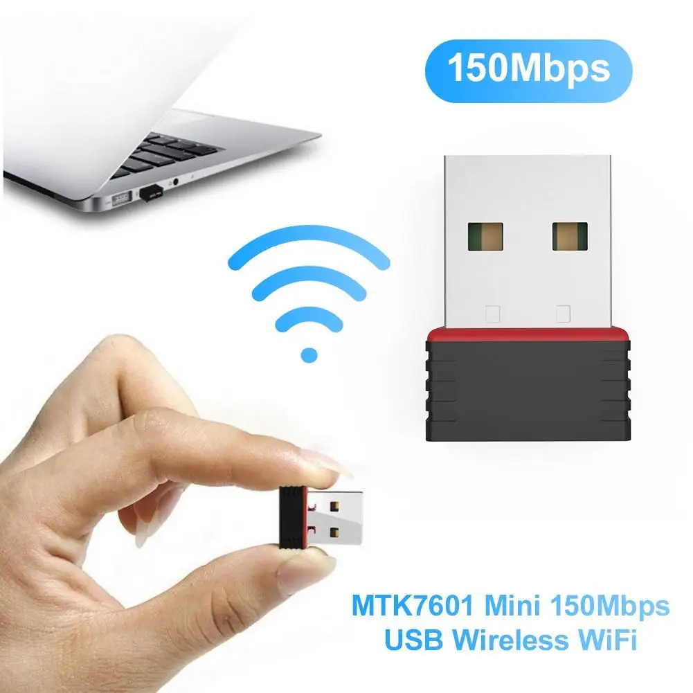 Портативный MTK7601 Mini 150 Мбит/с Wi Fi сигнала передачи USB 2 0 Беспроводной ключ сетевая