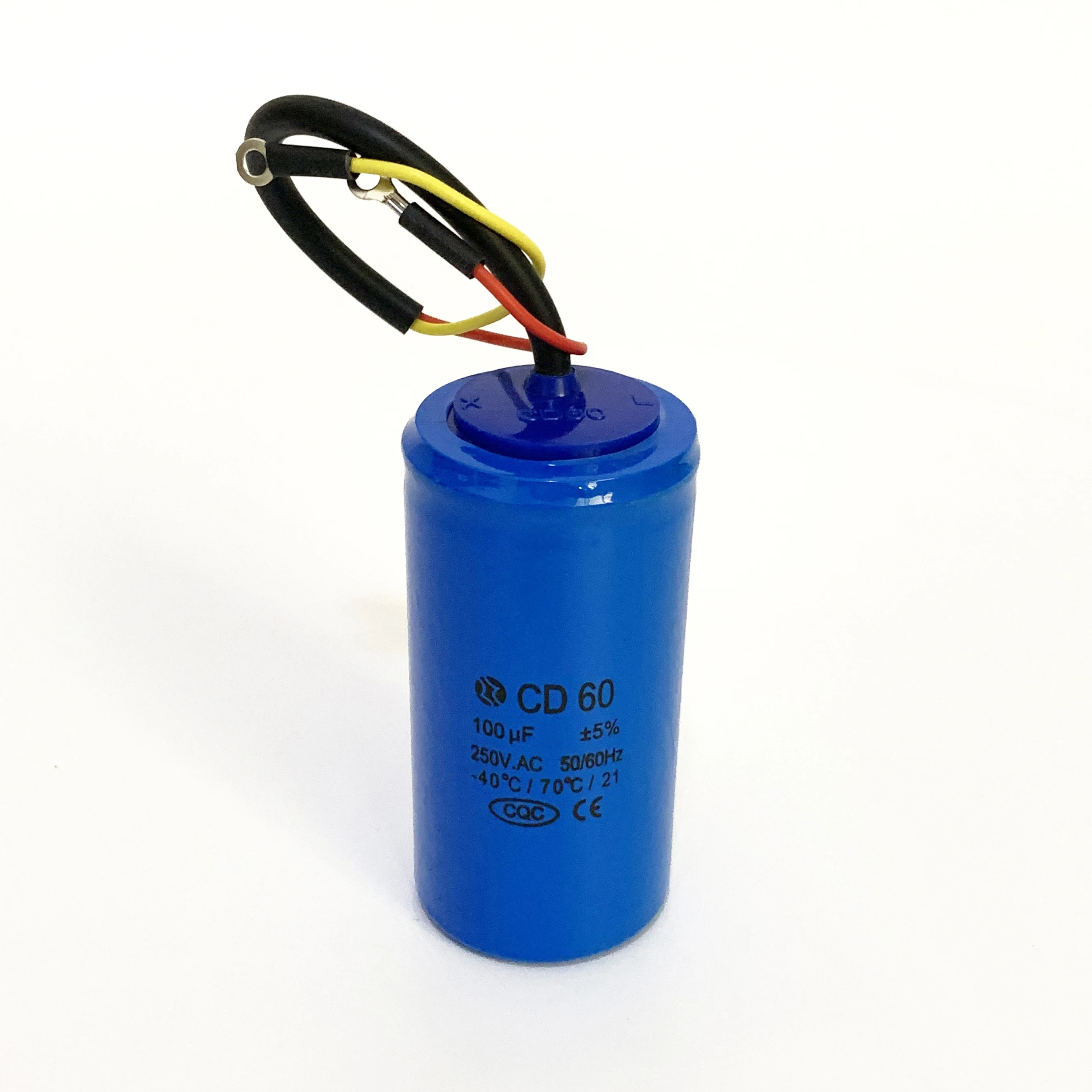 Конденсатор CD60 100 мкФ 250V AC 50/60Hz 40/70 температура 21|capacitor cd60|capacitor 100ufcapacitor 250v |