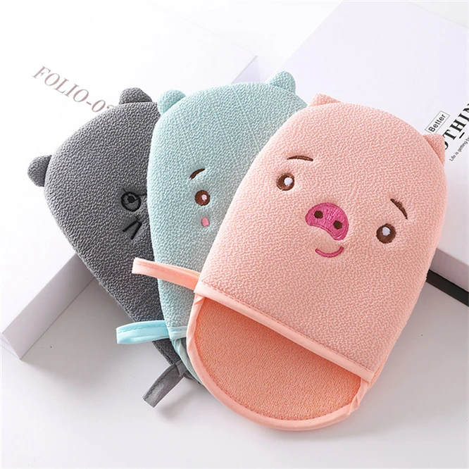 100 шт. детский скребок для ванной с мультяшным рисунком|Банные щетки губки и