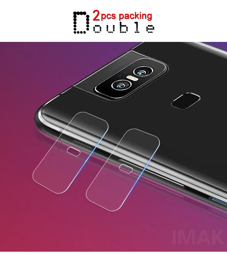 Imak 2 шт./упак. износостойкая защита для объектива камеры протектор для Asus Zenfone6 ZS630KL пленка из закаленного стекла