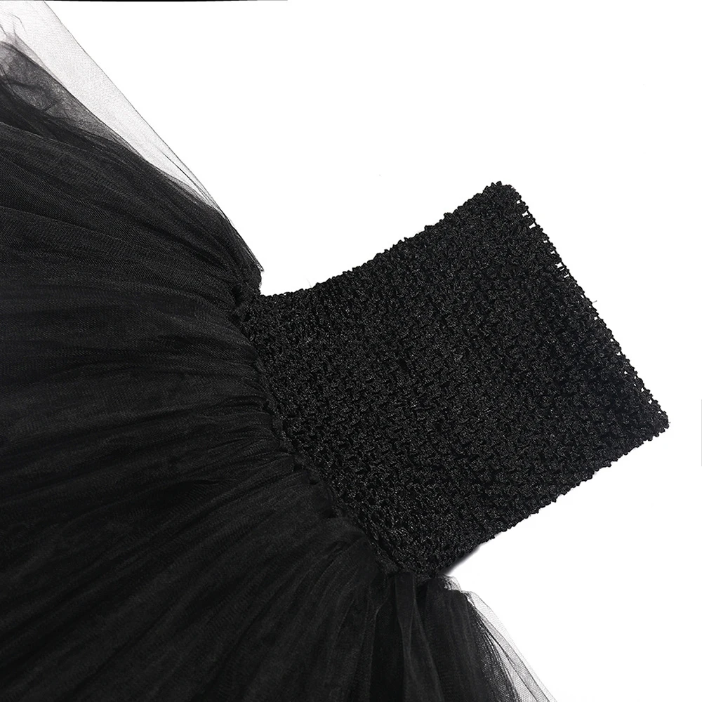 Черно-белое платье-пачка Skunk для девочек с меховым хвостом пушистыми животными