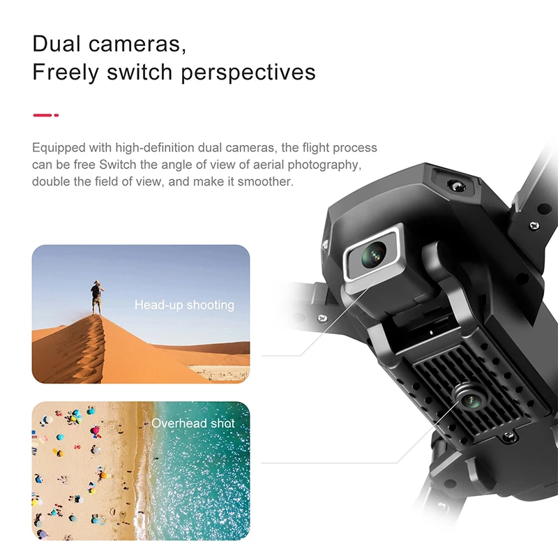 2021 New S68 Mini Drone 4K HD Wide Angle Dual Camera WiFi FPV Drone RC Quadcopter Height Keep Dron Helicopter Toy