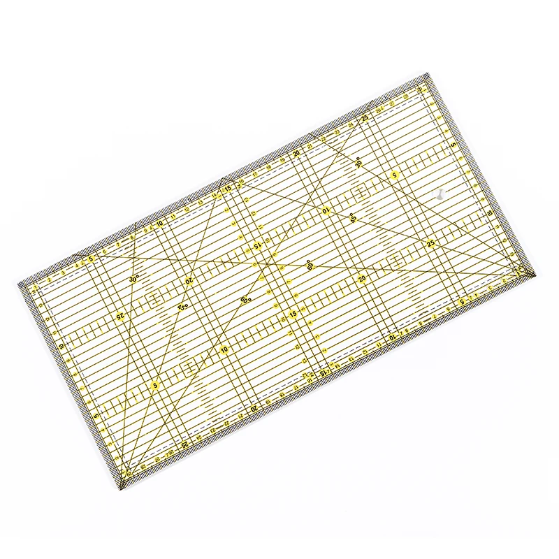 1 х линейка для шитья и резки 30*15 см лоскутное шитье прозрачное | Инструменты