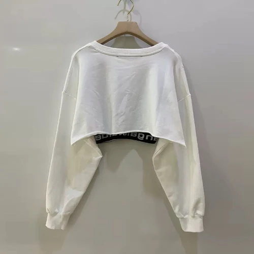 

Новый стильный классический модный брендовый Роскошный дизайнерский короткий свитер с надписью и логотипом с высокой талией, жилет, черный...