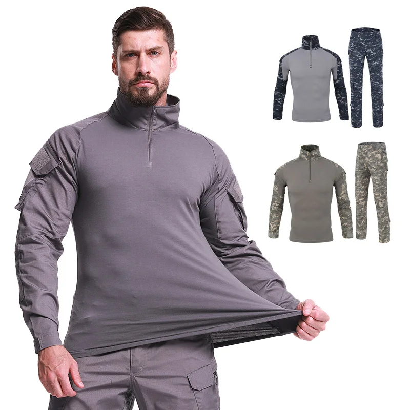 Мужская тактическая рубашка спортивный комплект из 2 предметов для активного