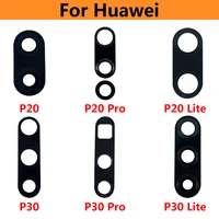 100pcs new back rear camera lens glass repair parts for huawei honor 30 30s 20 20s 10 p30 pro p40 lite camera glass with glue
