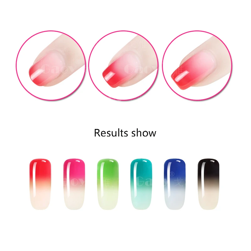 Гель-лак для ногтей 10 мл меняющий цвет при температуре УФ-дизайн товары