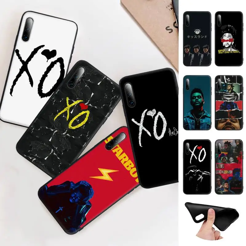 

The Weeknd XO Black Rubber Phone Case Cover For Huawei Y6 Y7 Y9 Prime 2019 Y9s Mate 10 20 40 Pro Lite Nova 5t