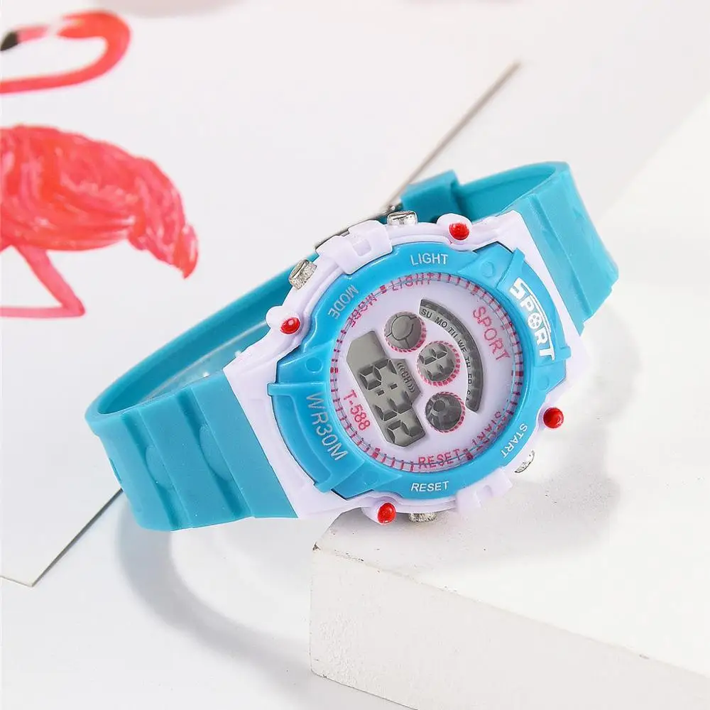 Водонепроницаемые Детские часы для мальчиков многофункциональные детские
