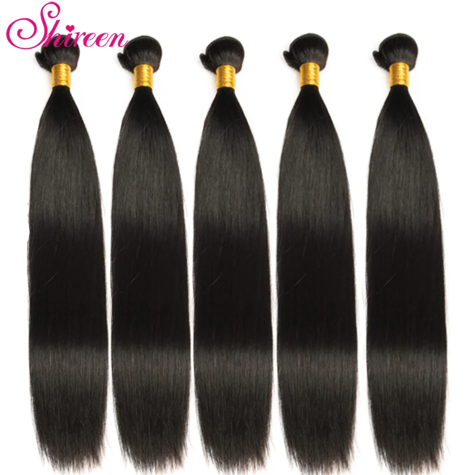 Индийские прямые пучки волос 3 пряди с застежкой человеческих 4x4 дюйма кружевная