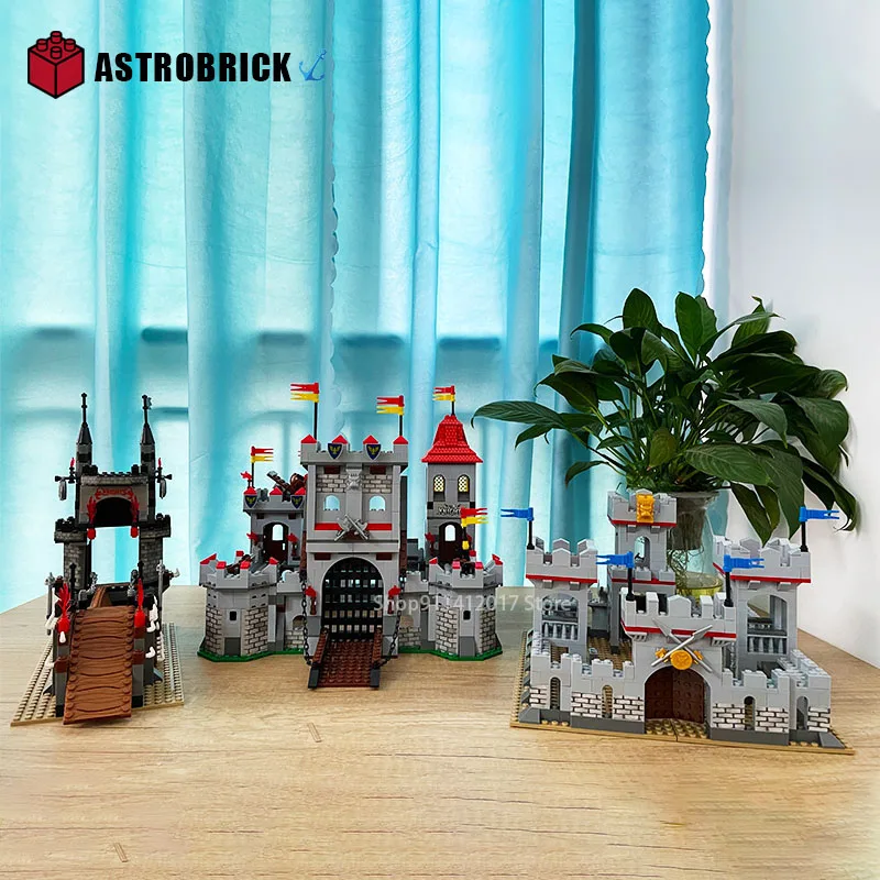 

New Medieval Knights castle Siege Royal Tower Bricks Horse Princess Kingdoms Military Sets Building Blocks Toys For Kids Gifts