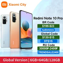 Xiaomi Redmi Note 10 Pro 6GB 8GB 64GB 128GB 108mp quad camera Snapdragon 732G 6.67 