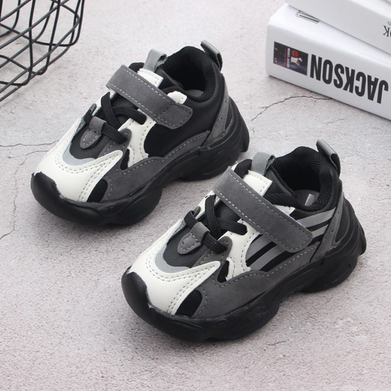 

Baby Boy Sport Shoes Autumn Outdoor Toddler Girls Sneakers Quality Leather Children Shoes Kids Boys Black Sneakers For Girls