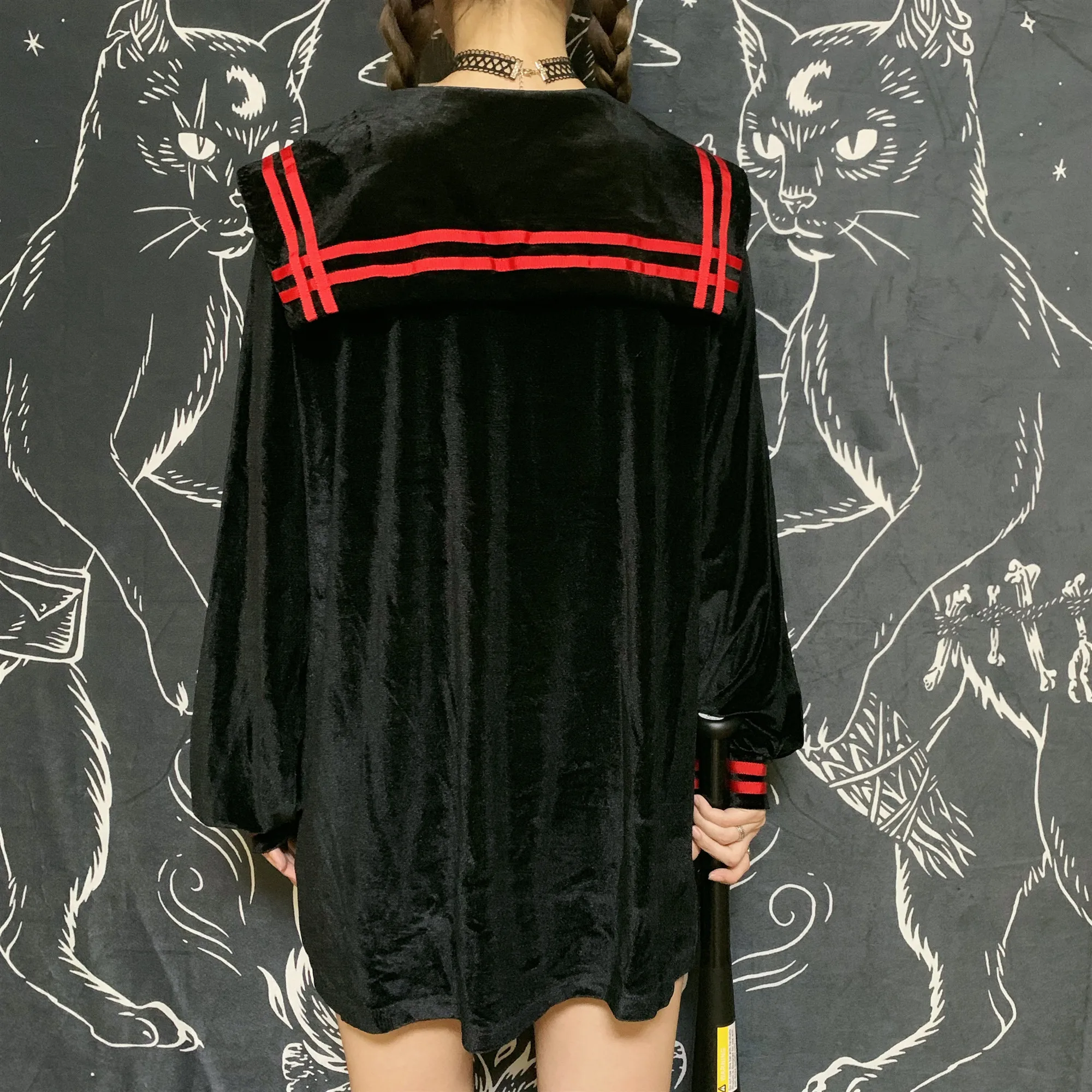 Ruibbit/осенне-зимняя женская рубашка с длинным рукавом полосатая вышитая морская