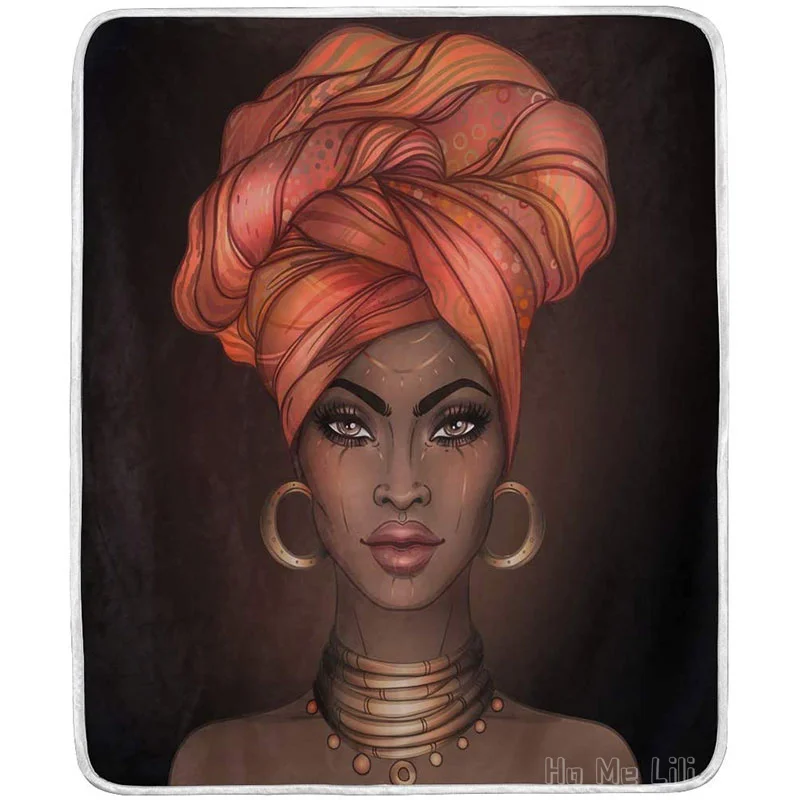 

Африканские милые женские ацтекские этнические винтажные мягкие теплые фланелевые одеяла от Ho Me Lili для кровати дивана путешествий кемпинг...