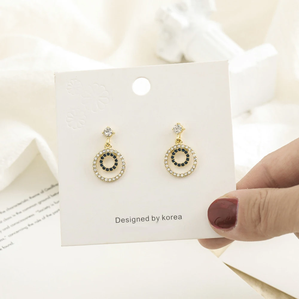 

New Han Edition Classic Earrings Fashionable Hyperbole Personality Charm Jewelry Stud Earrings Women's Exquisite Gift