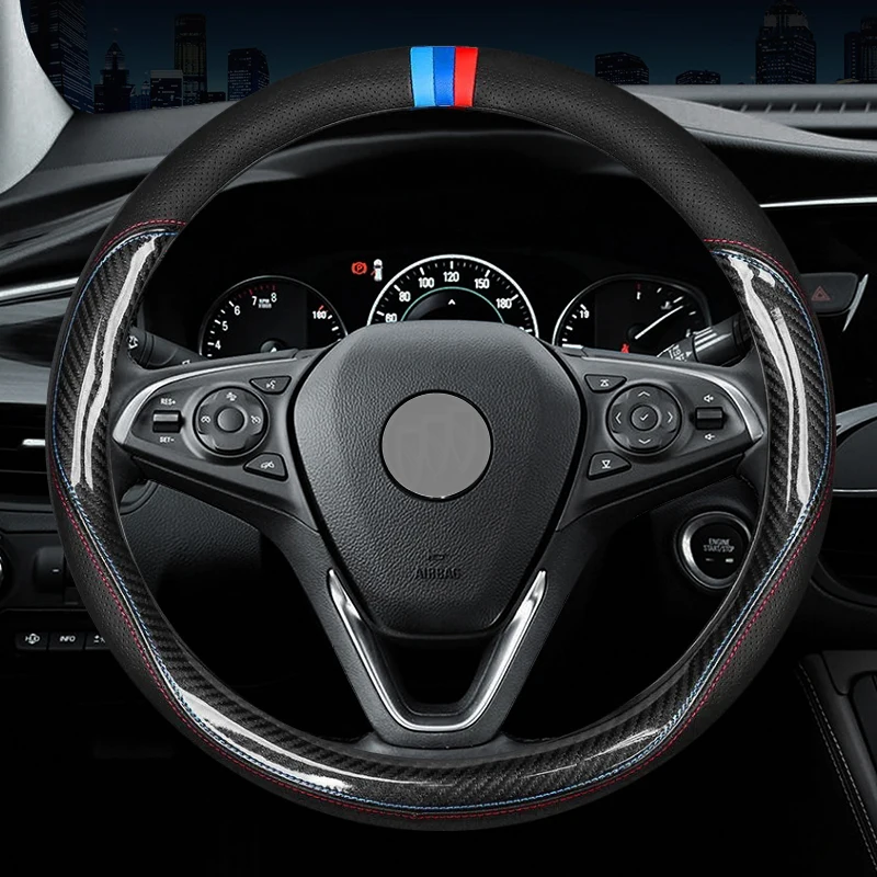 

Чехол на руль из углеродного волокна и кожи для Buick excelситс Verano lacrosse Regal Envision Excelle Encore GL6, аксессуары