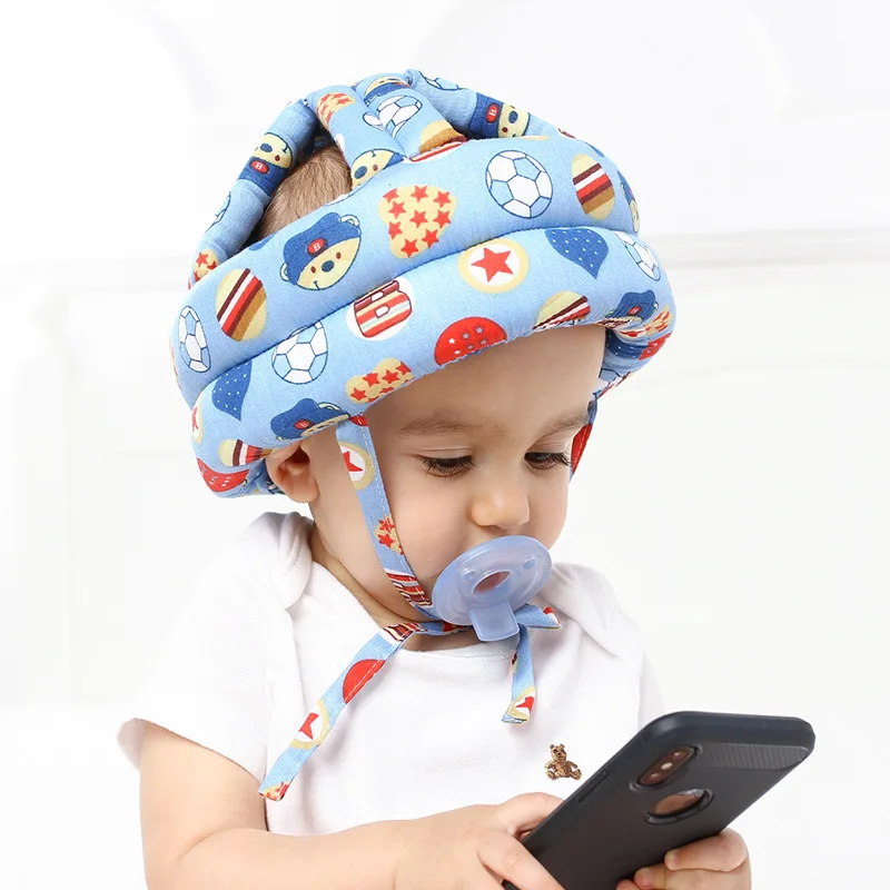 Baby Hat Cotton Boy Girl Safety Helmet Adjustable Protective Cap Summer Walk Head Security&ampProtection Kids Newborn | Детская одежда