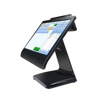 full set 15 inch touch screen pos systempos terminalcash register with 80mm thermal printer