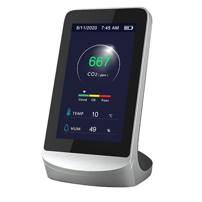 

Indoor Multi-Function Air Detector TVOC Gas Quality Monitor CO2 Carbon Dioxide
