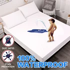 Наматрасник из 100% хлопка, матрас против пылевого клеща x 200, водонепроницаемый