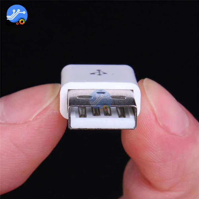 10 шт. комплект штекерных USB разъемов 5P 5pin 2 0 тип A DIY компоненты белый с пластиковой