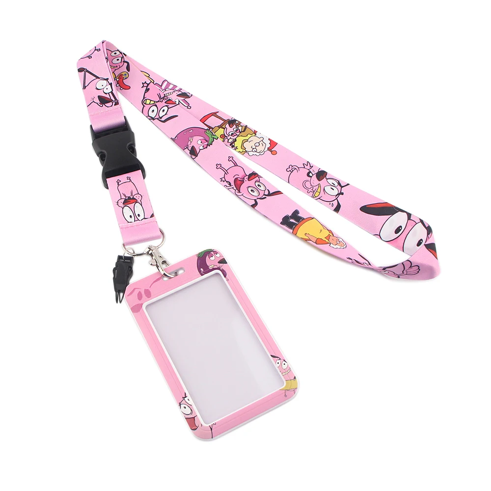 LT107 аниме розового цвета с рисунком Собака брелоки принтом ленты ремешки для
