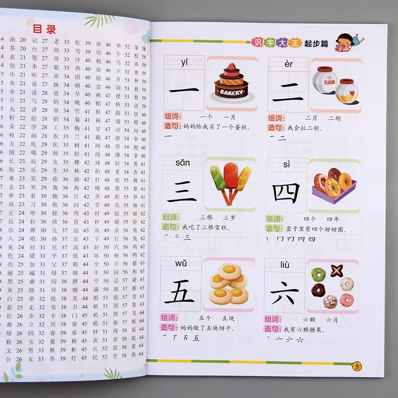 

4pcs/set 1508 Words Books New Early Education Baby Kids Preschool Learning Chinese Characters Cards with Picture and Pinyin 3-6
