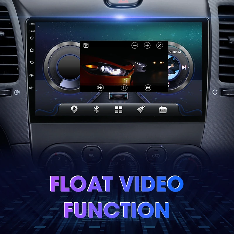 Автомобильная радиостанция Srnubi Android 10 6+128G для Kia K3 Cerato Forte 3 2013-2017 с мультимедийным видеопроигрывателем, навигацией GPS и 2Din DVD головным устройством.