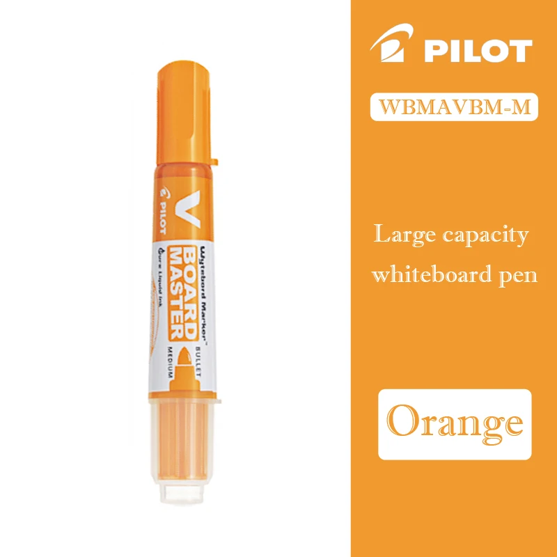 Orange Pilot WBMAVBM V доска мастер Средний пуля круглый носок белая доска маркер черный/синий/красный/оранжевый/зеленый/фиолетовый - Цвет: Orange