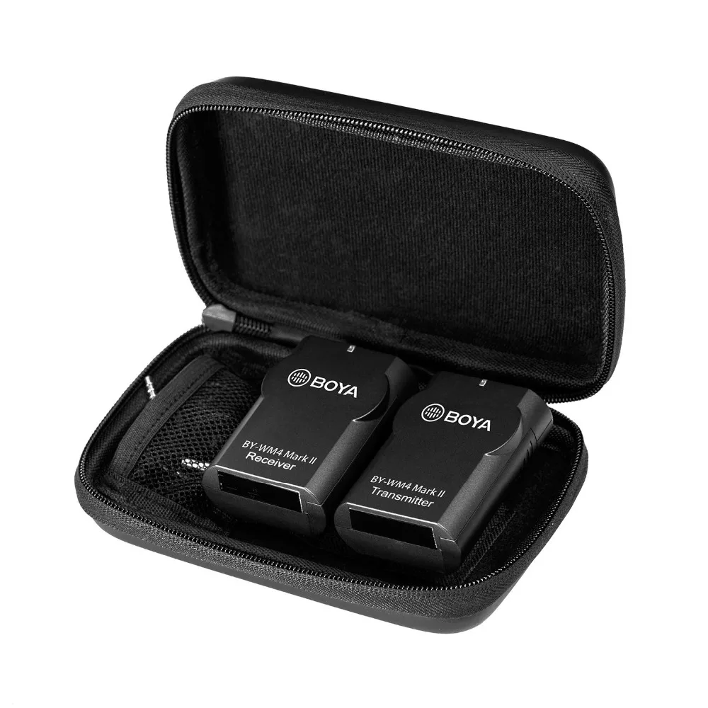 BOYA BY-WM4 Mark II BY-WM4 Pro K1/K2 беспроводной конденсаторный микрофон петличный нагрудный микрофон для интервью для камер iPhone Canon Nikon