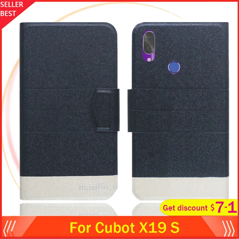 5 цветов Лидер продаж! Чехол-книжка Cubot X19 S ультратонкий кожаный 93 дюйма |