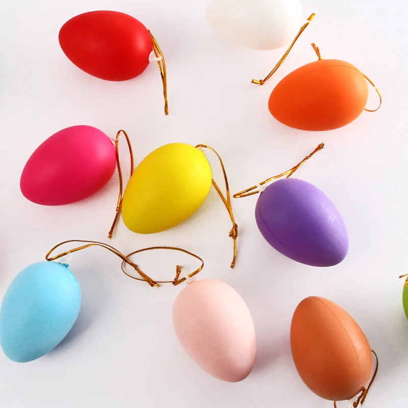 12 шт. разноцветные пасхальные яйца детские игрушки ручной работы|Украшения