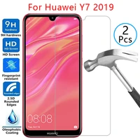 tempered glass screen protector for huawei y7 pro prime 2019 case cover on y 7 7y y7pro y7prime y72019 protective phone coque 9h