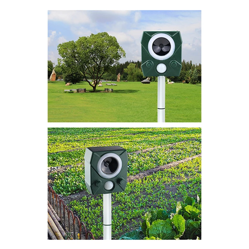 

Hot Outdoor Repeller Solar Powered Motion Sensor Waterproof Repellent to Keep Farm Garden Safe D6
