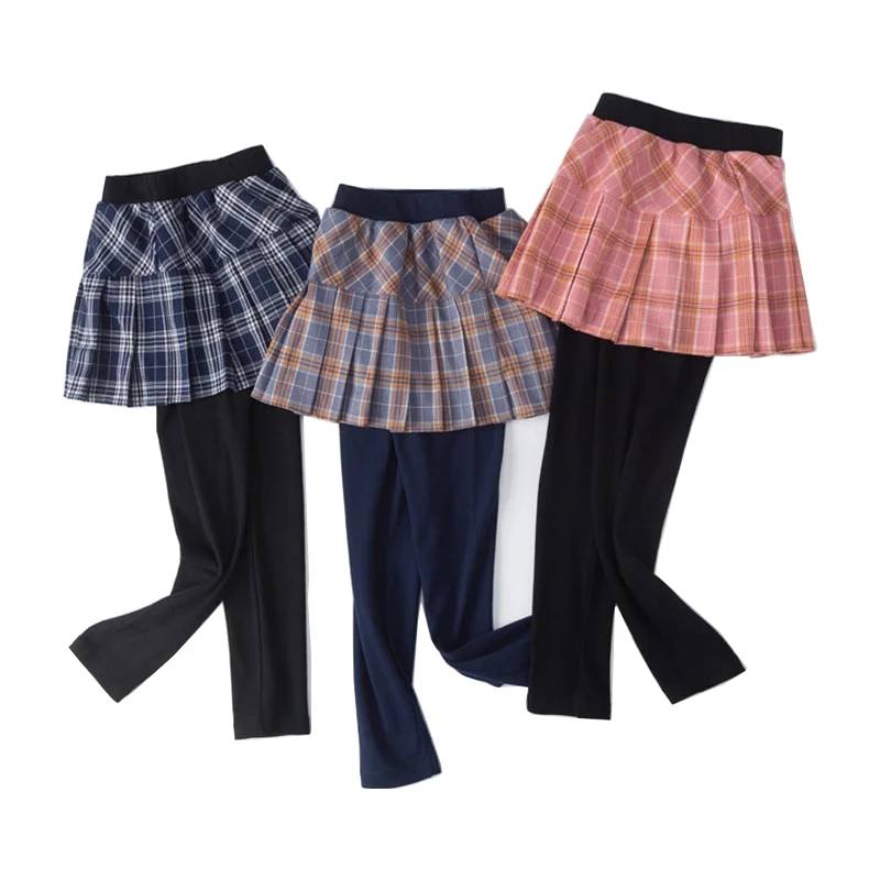 Детские леггинсы весна 2021 штаны для девочек юбка брюки из двух частей модные