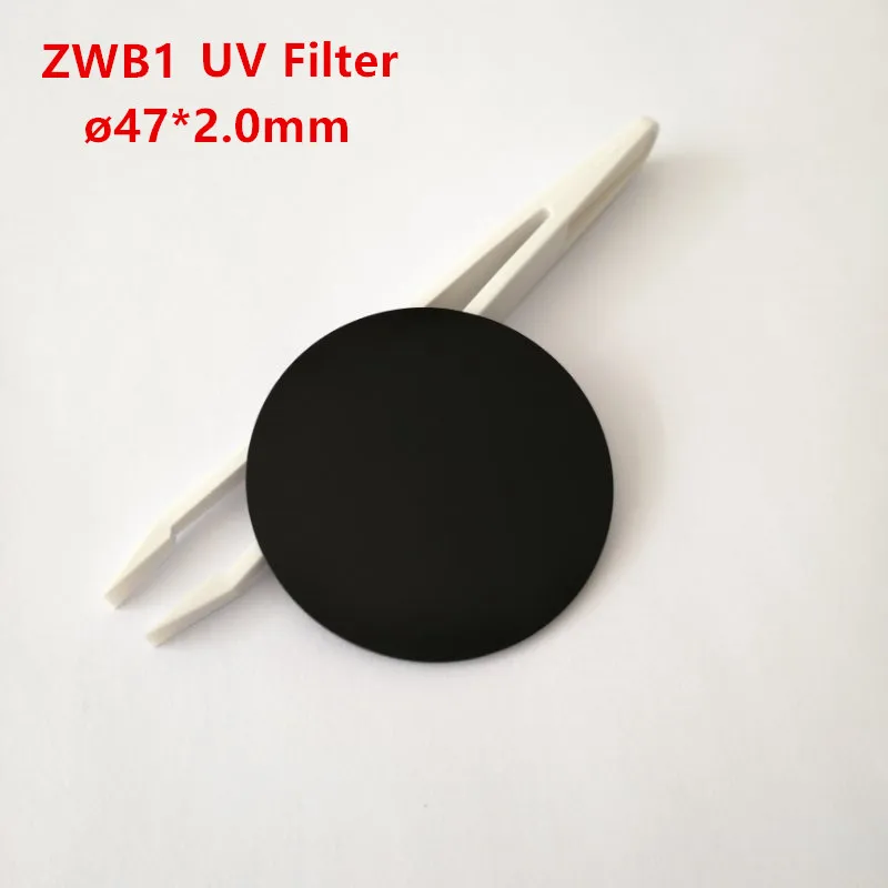 47*2 0 мм 340nm UV Pass фильтр ZWB1 UG11 U-340 для 302nm 312nm ультрафиолетовая полоса черный