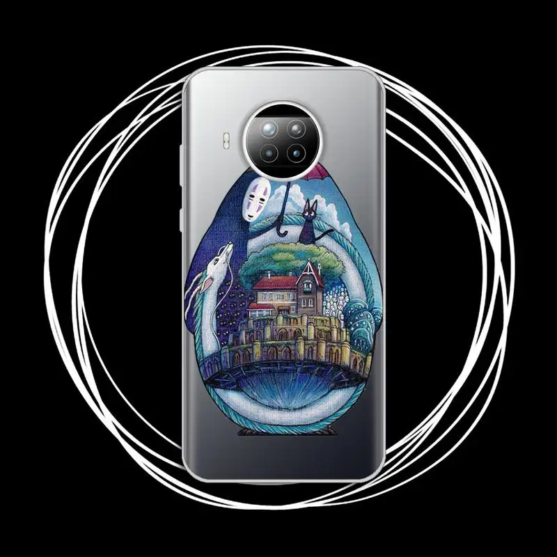 

Cartoon Studio Ghibli Totoro Phone Case Transparent for xiaomi redmi note 8 9 9s 11 10t lite pro