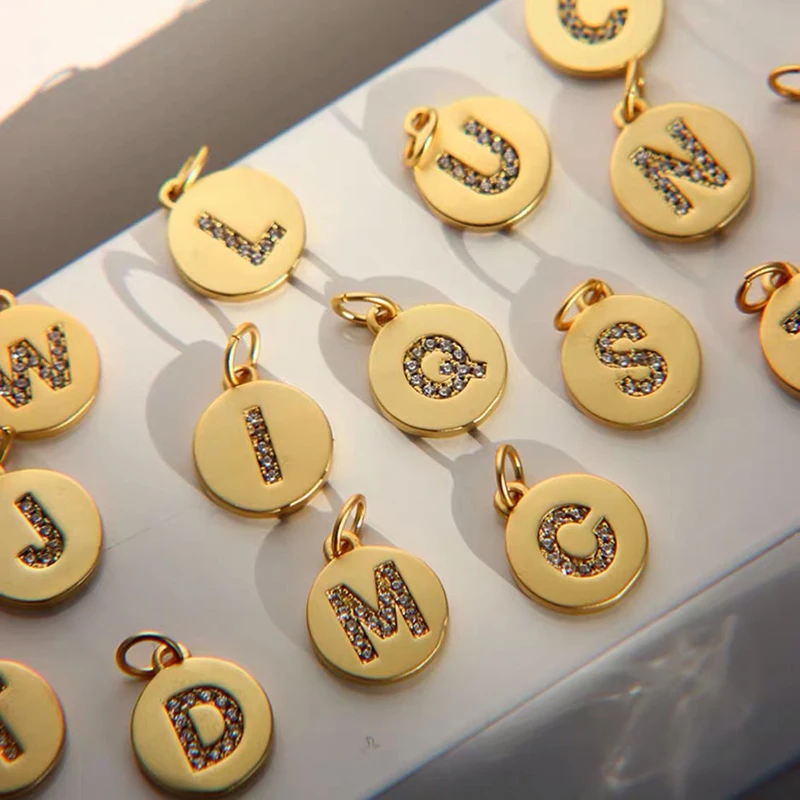Шармы для изготовления ювелирных изделий изящные аксессуары в виде букв сделай