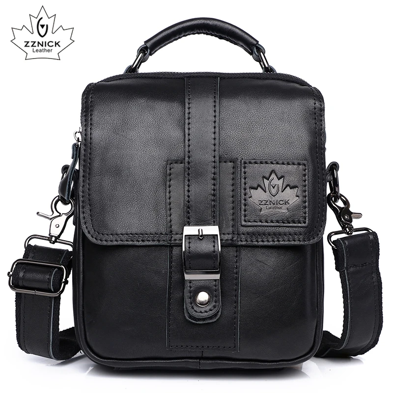 Men's Genuine Leather Bag Shoulder Bag Belt Bags Messenger Bags Men Handbag Fashion Flap Crossbody Luxury Handbag ZZNICK