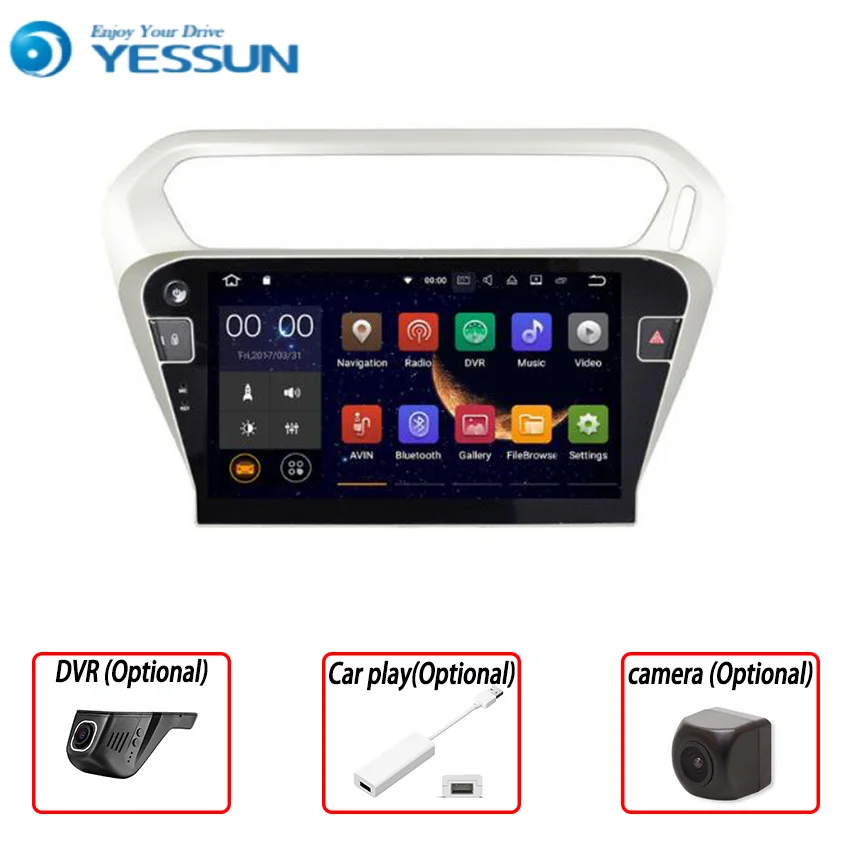 Мультимедийная система Yessun 2din для PEUGEOT 301 2014 2016 Android автомобильное радио стерео GPS