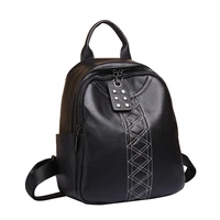 briggs new 2022 soft genuine leather women backpack elegant black daily holiday knapsack casual travel bags girls schoolbag