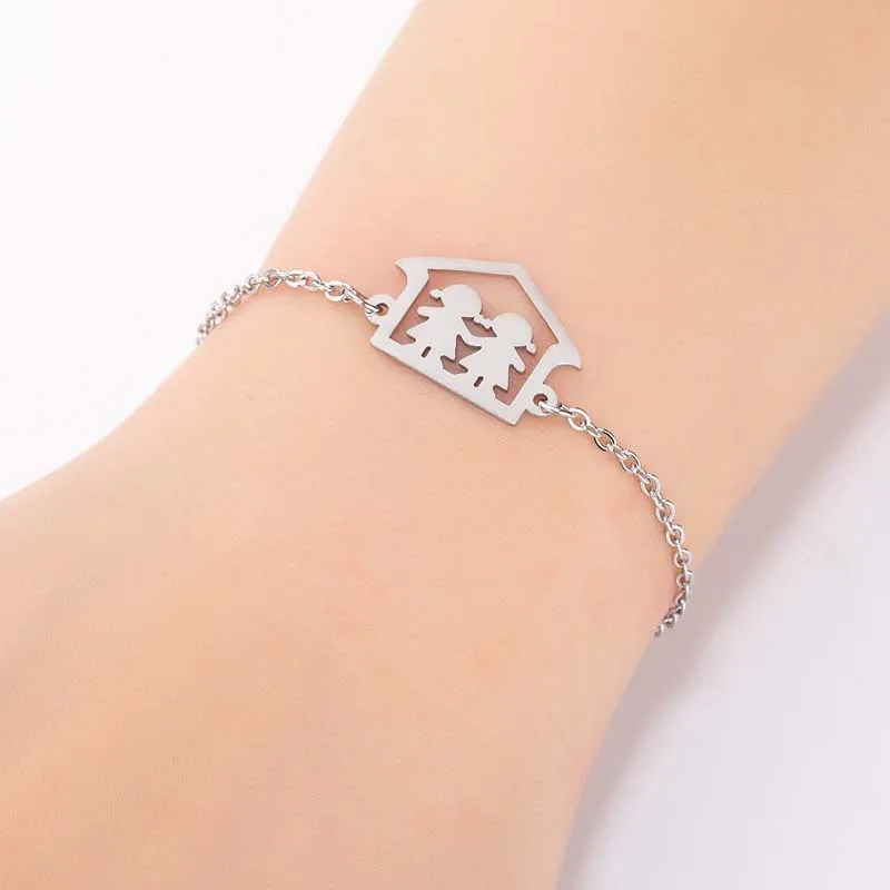 Женский браслет дружбы регулируемые браслеты из нержавеющей стали подарки для