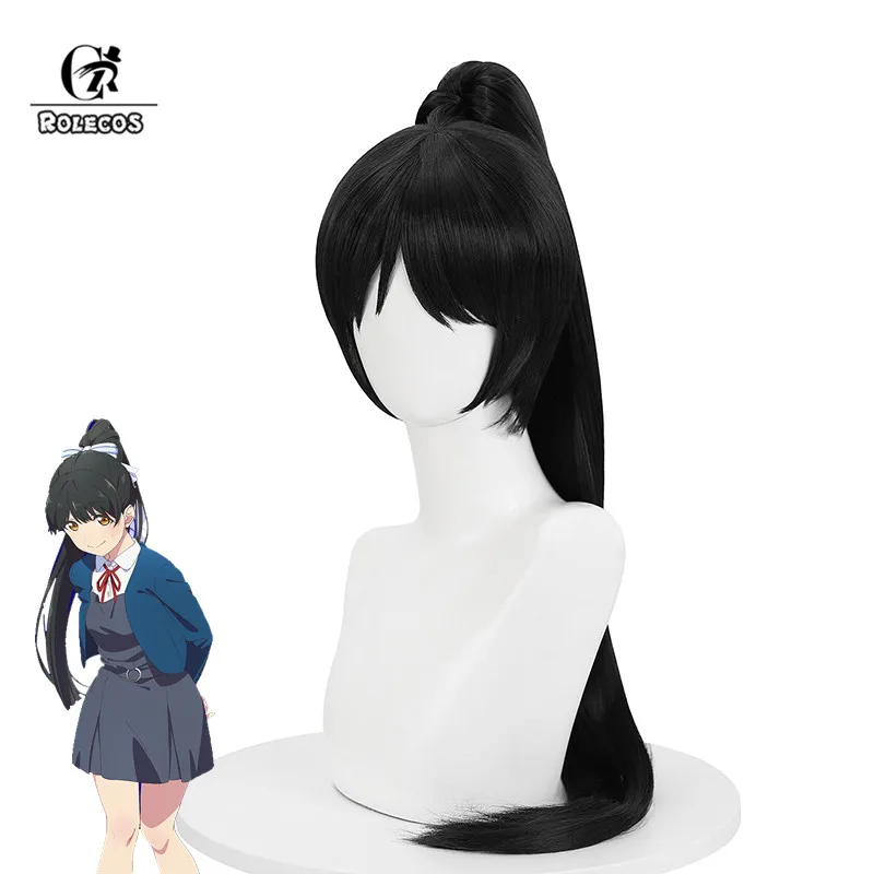 

ROLECOS LoveLive SuperStar Ren Hazuki Cosplay Wig Ren Hazuki Black Women Cosplay Wig 80cm Headwear Heat Resistant Synthetic Hair