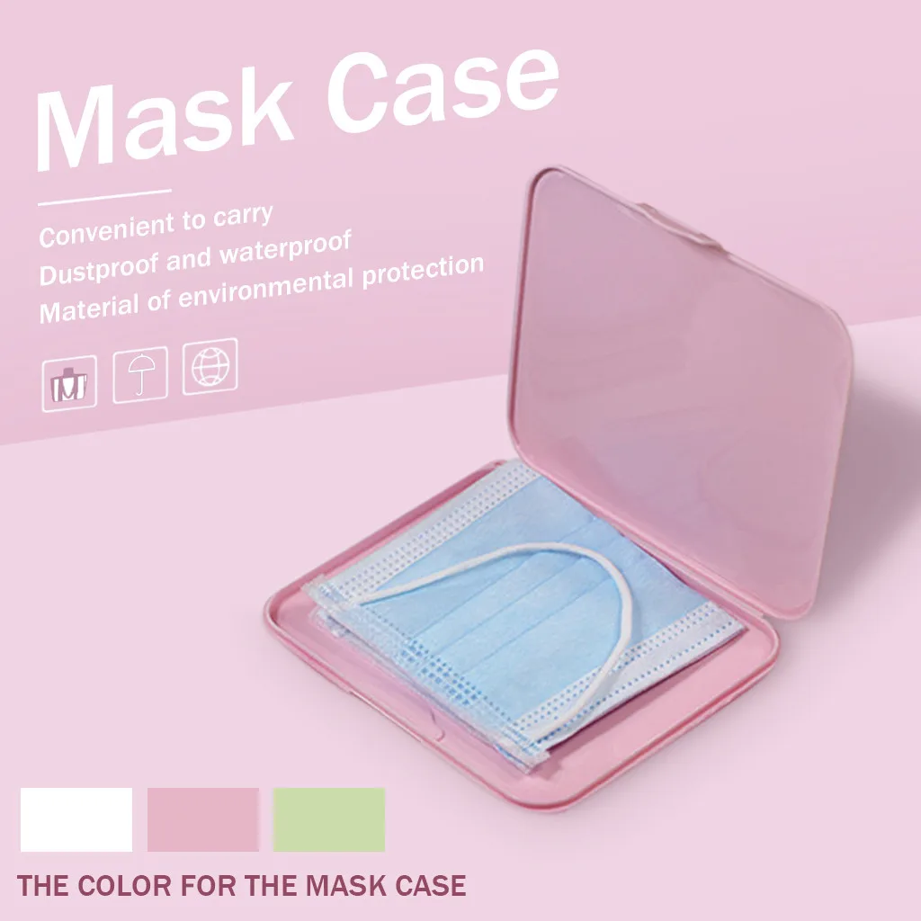 Cute melody Portable Face Masks Organizer Dustproof and Moisture-Proof Cover Holder Mask Storage Seal Box Accessories | Дом и сад
