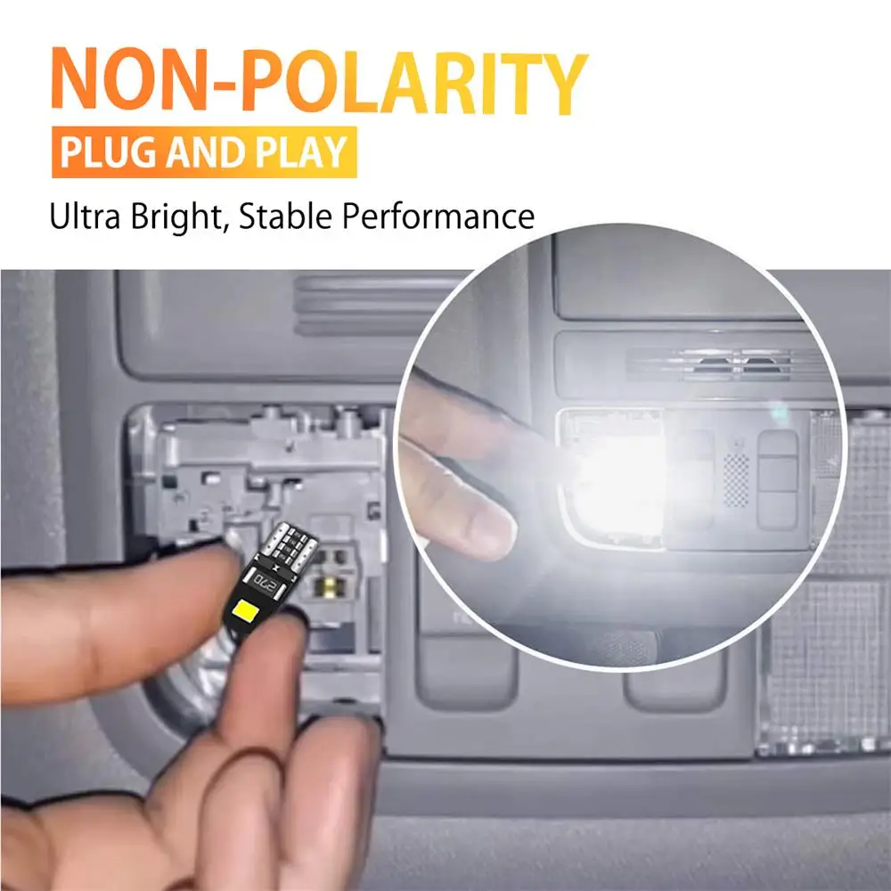 OXILAM 10x T10 W5W светодиодный Canbus для Nissan Patrol Y61 Navara D40 GTR Sentra листьев Almera N16