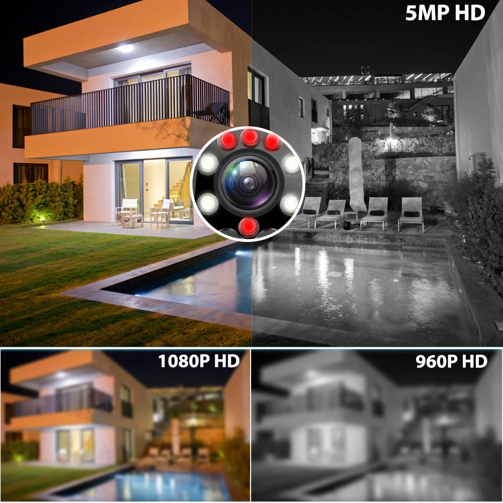 5MP IP Camera Outdoor 4G SIM Card PTZ Security CCTV WIFI Wireless 5X Optical Zoom 2.7-13.5mm Lens Surveillance Camhi APP | Безопасность