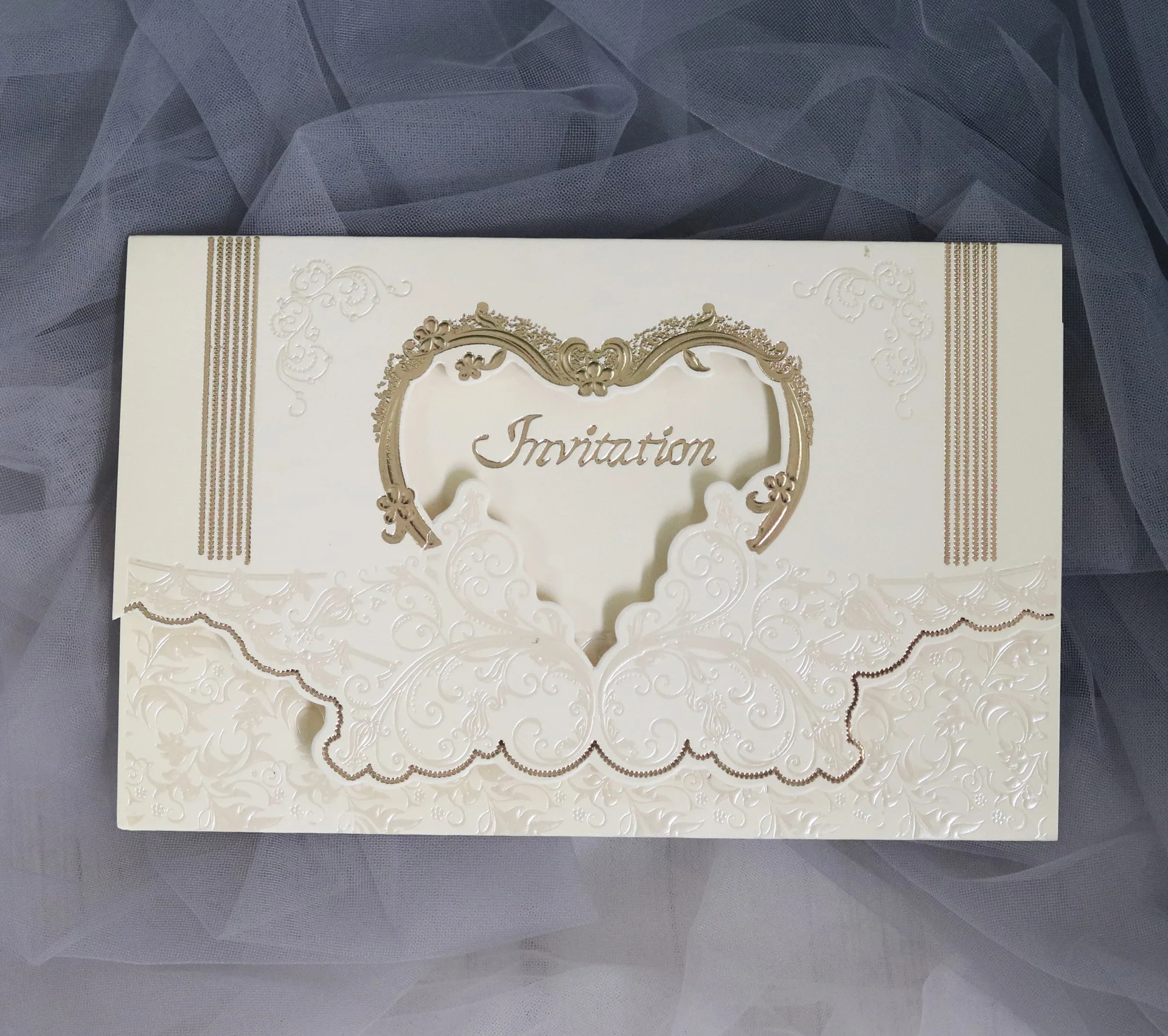 Полые сердца Пригласительные открытки для бизнеса поздравительные на заказ