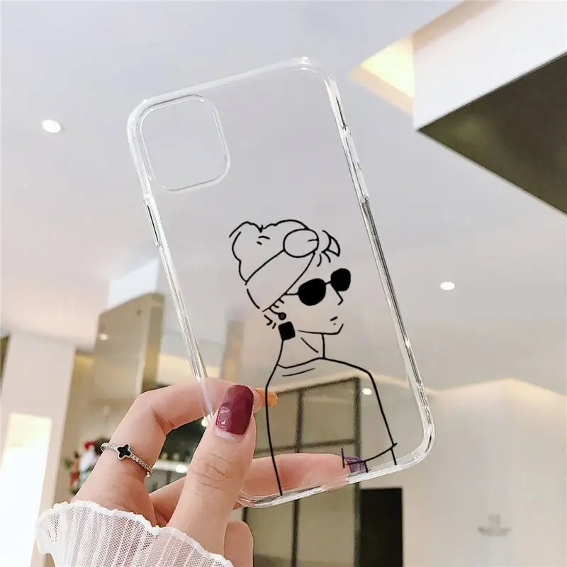 

2018 Killer Leon Phone Case Transparent for iPhone 6 7 8 11 12 s mini pro X XS XR MAX Plus SE cover funda