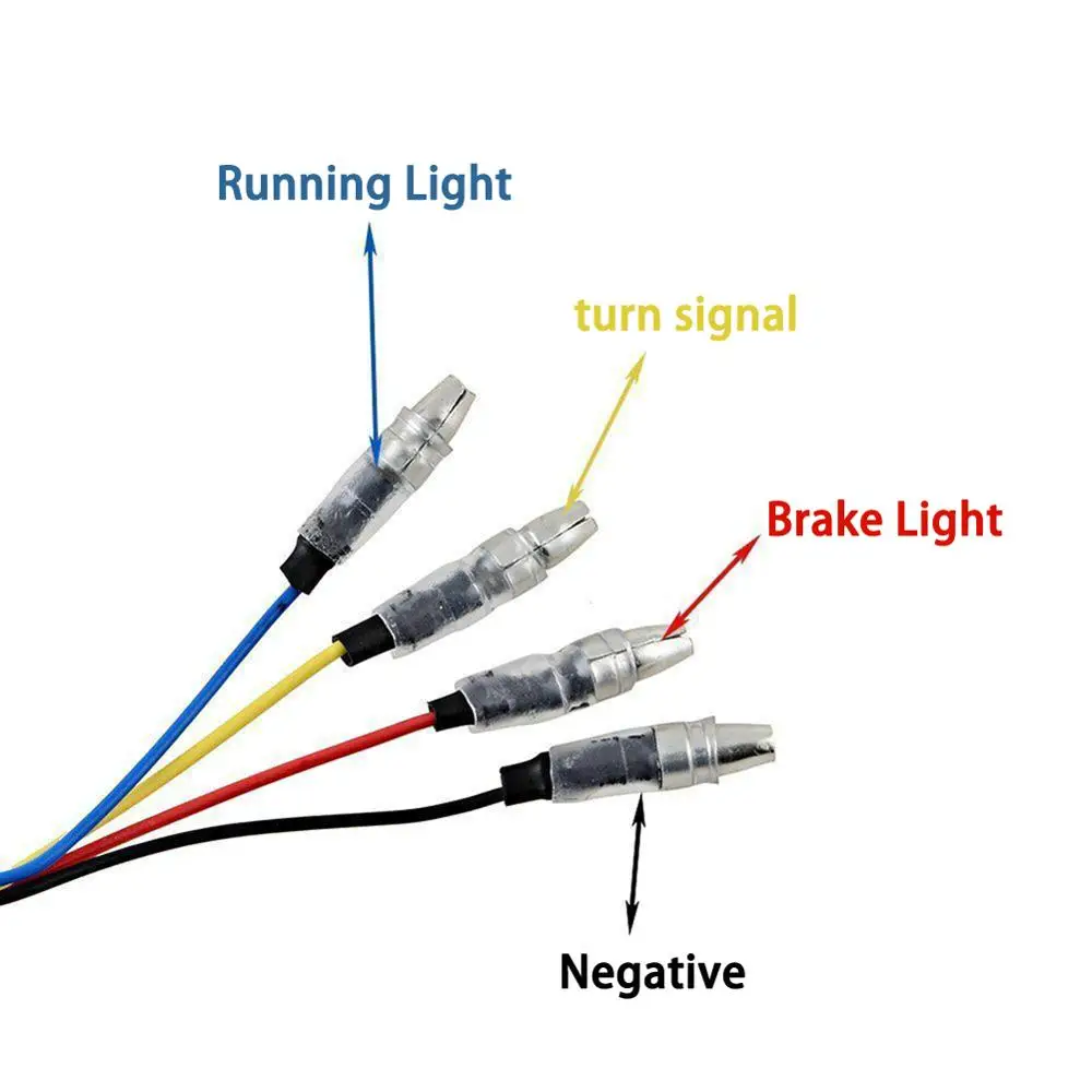 

4pcs Universal Motorcycle LED Amber Lamp Rear Turn Signal Brake lights Indicator LED Motorcycle Turn Signals Light